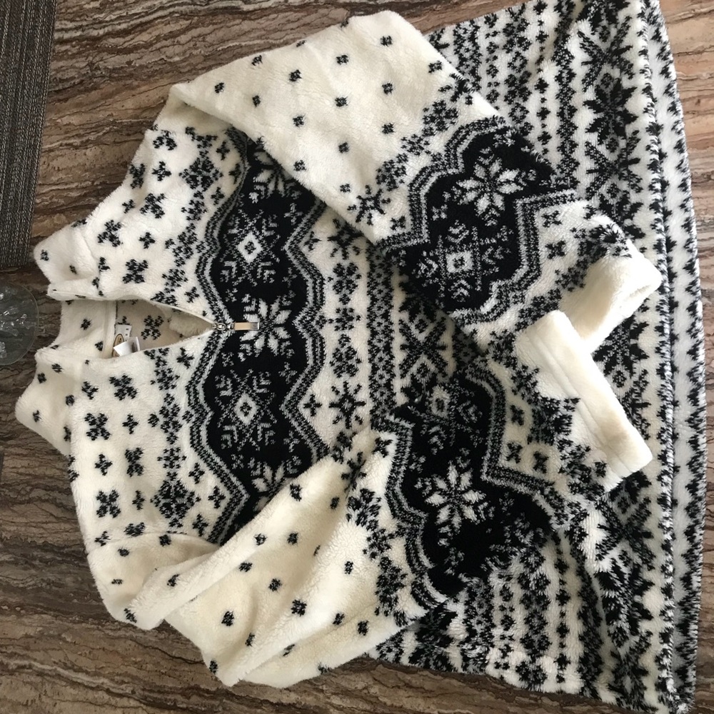 Talbots fuzzy Christmas Sweater!